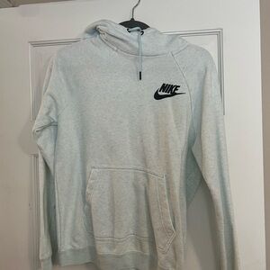 Nike Light Gray Hoodie with Black Logo
